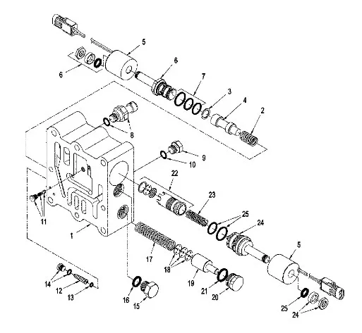 87431410 - Клапан пилотный клапана управляющего КПП TJ/St.