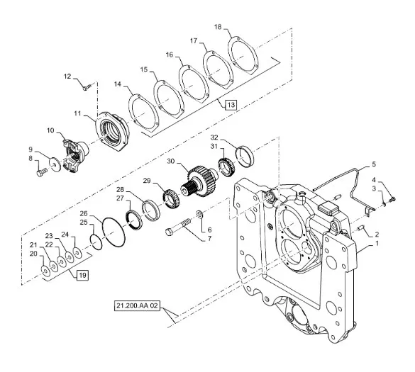 230490A1 - Шайба 0,635мм толщ. фланца крестовины шест.вала 33Т входн. редукт. повыш. КПП Mg. с 02г.